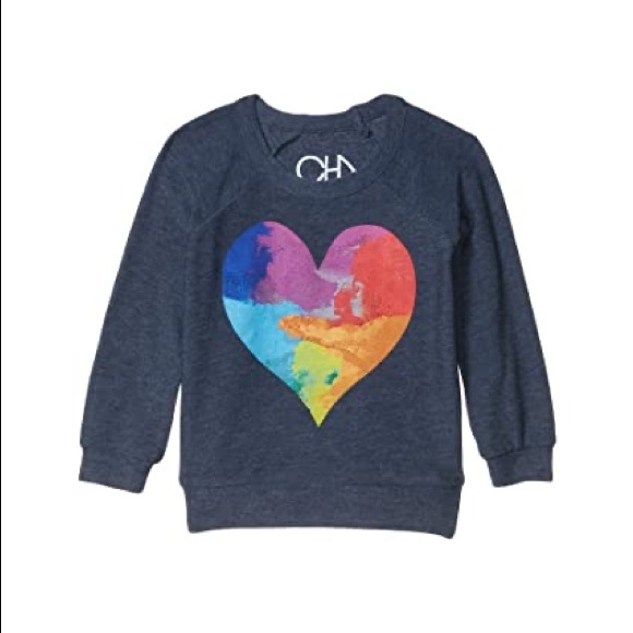 Chaser Other - Chaser Kids-Watercolor Heart Cozy Knit